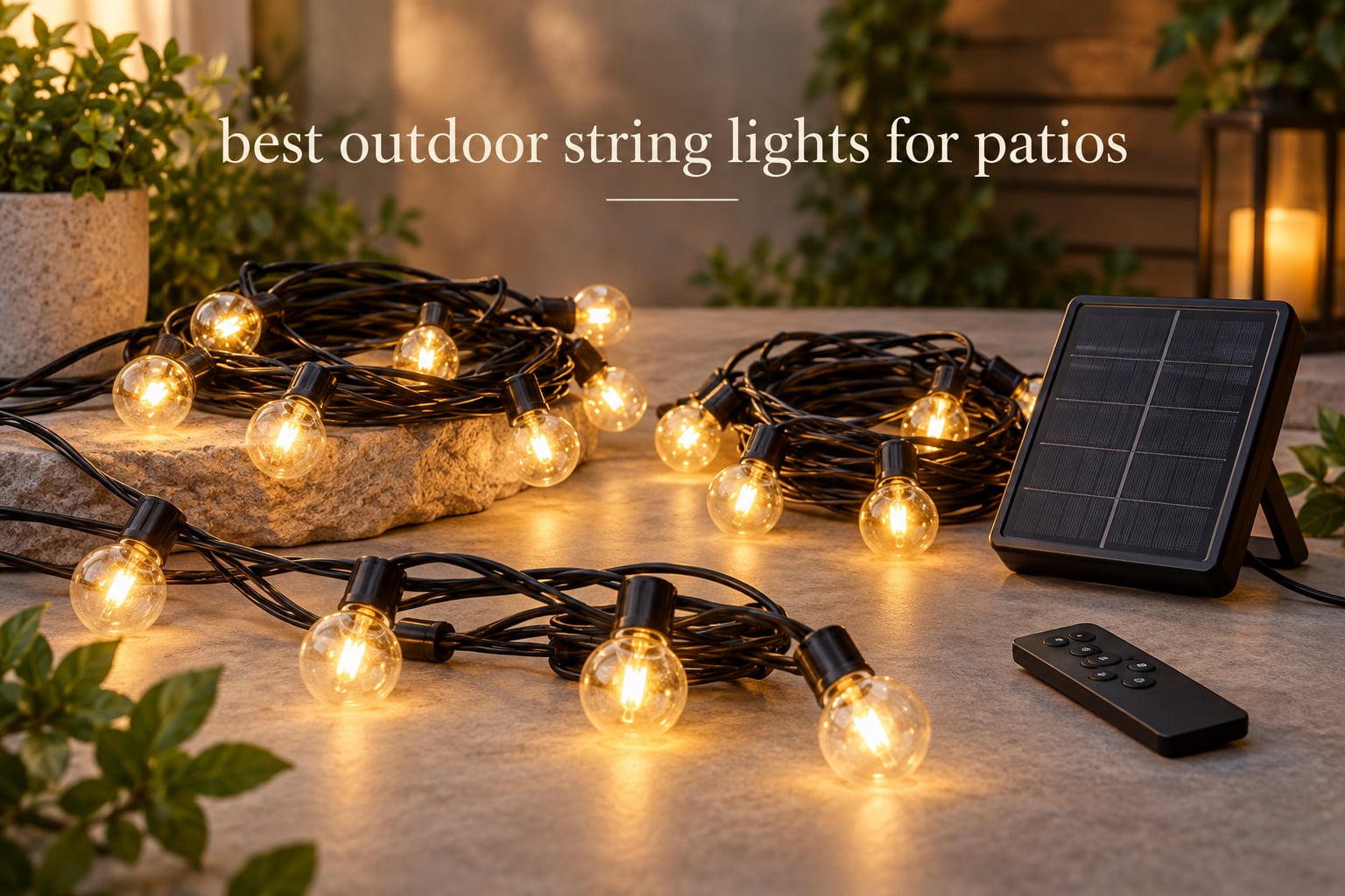 best outdoor string lights for patios