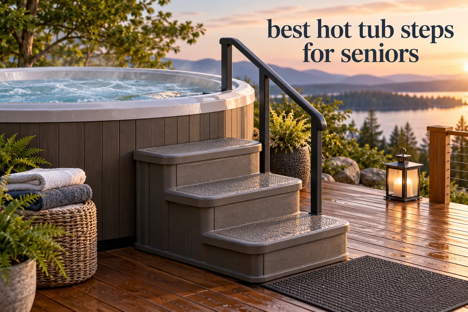 best hot tub steps for seniors